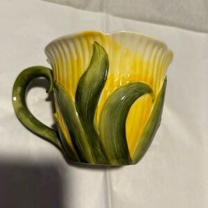 Vintage Harry And David Yellow Flower Mug